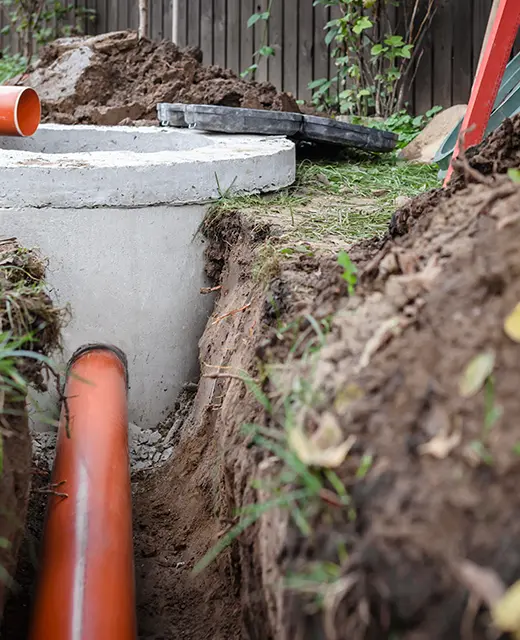 Installation d'une citerne de collecte d'eau pluviale