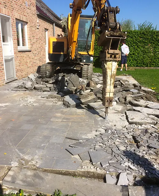 Travaux de démolition