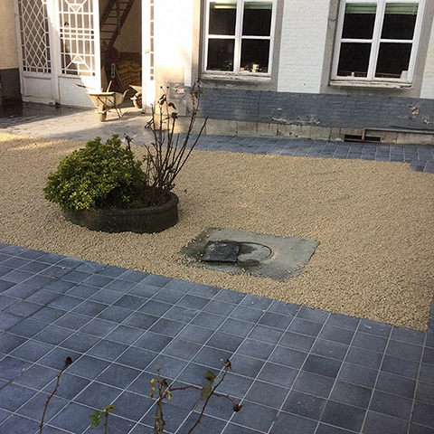 Aménagement d'une court